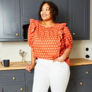 NWOT Universal Threads Puff Sleeve Sun Print